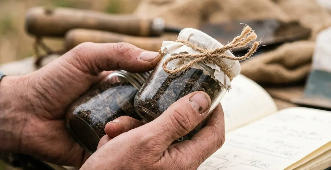 Close-up documentation of agricultural baseline practices through physical evidence and records